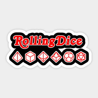 Rolling Dice Sticker